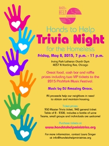 Hands to Help Ministries Trivia Night 2015 flyer